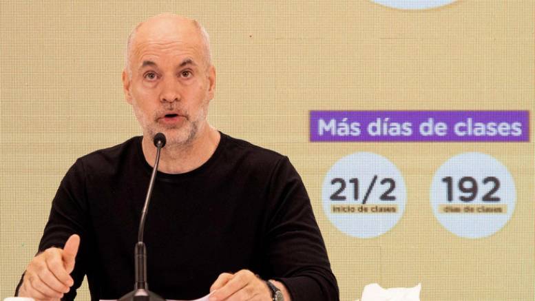 Rodríguez Larreta anunció el calendario escolar 2022 con 192 días de clases